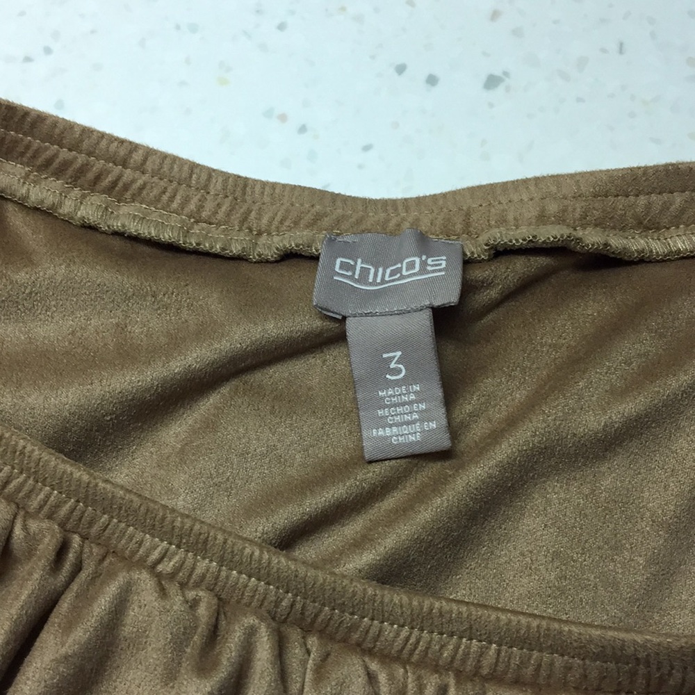 Chico’s Faux Suede Sleeveless Top - Picture 6 of 8